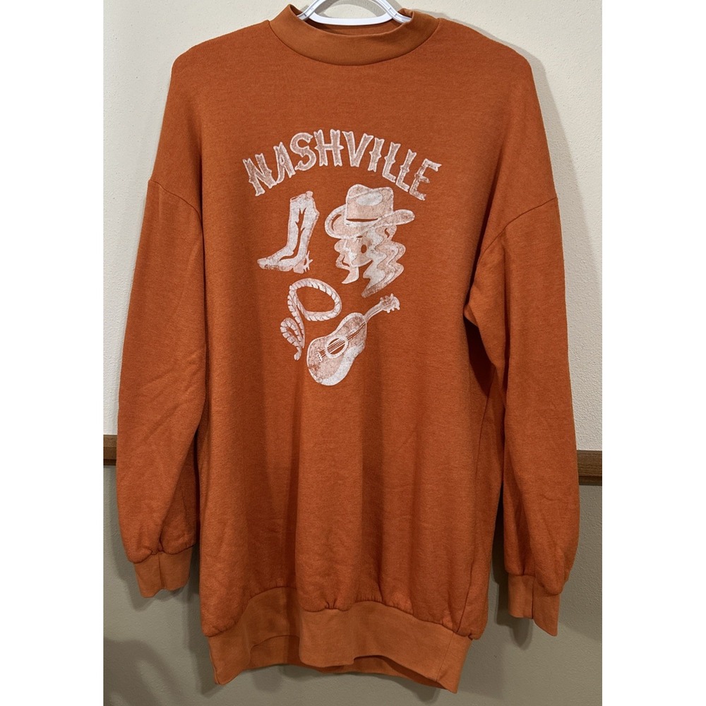 Saturday/Sunday Anthropologie Women Small Oversized Fleece Nashville Sweatshirt